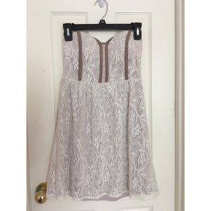 Urban Outfitters strapless lace dress